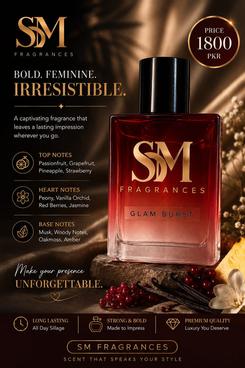 Glam Burst Eau de Parfum for Women – Fruity Floral Musk Fragrance | 50ml