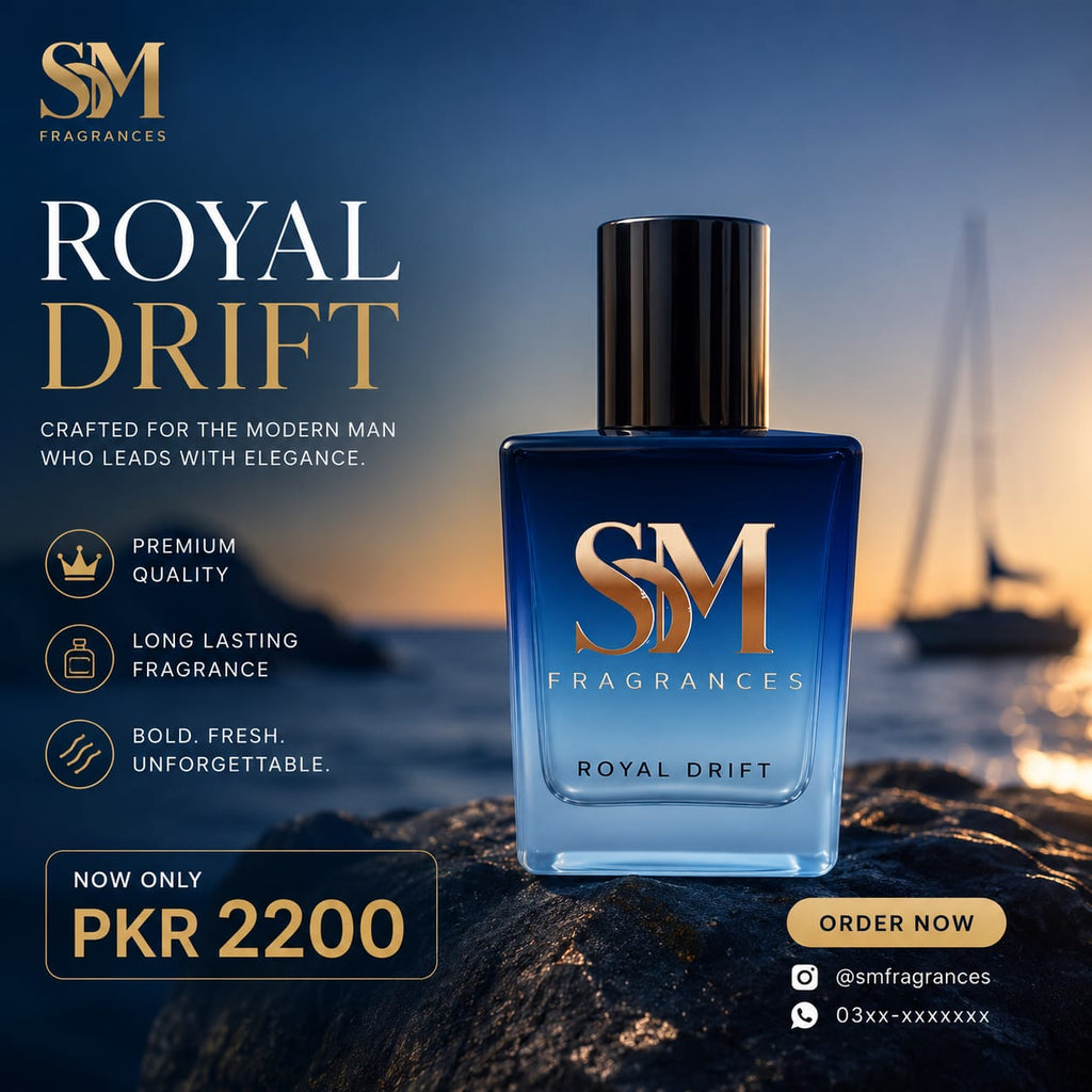 Royal Drift Eau de Parfum – Fresh Woody Aromatic Fragrance | 50ml